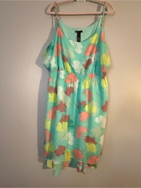 Lane Bryant Sz 26/28
Floral Mint Green Summer Sundress